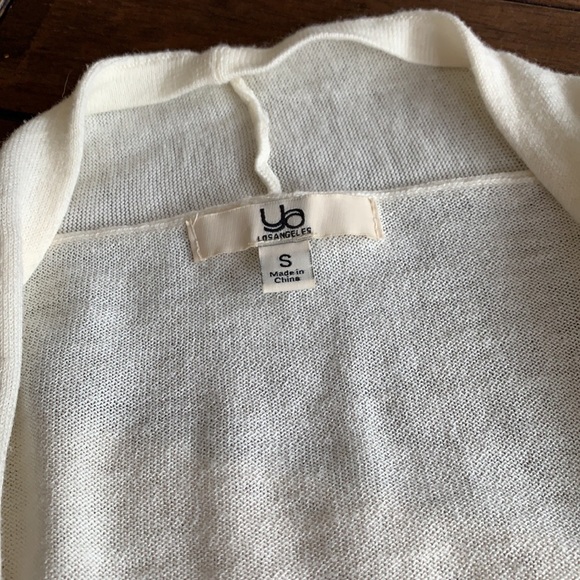 YA los angeles cream boho cardigan EUC size s - Picture 2 of 3